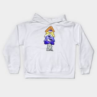 Third eye mushroom Kids Hoodie